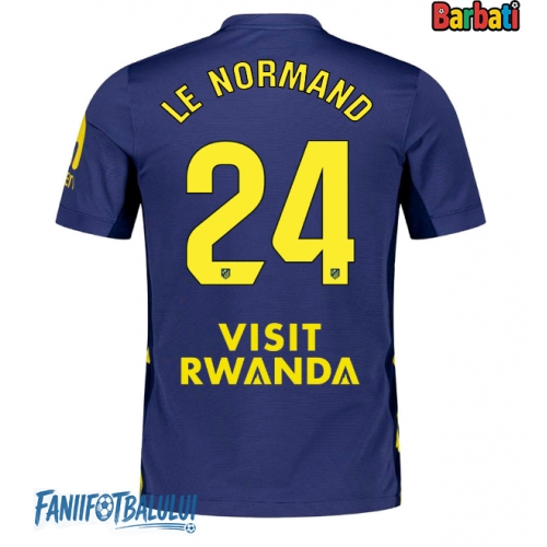 Atletico Madrid Robin Le Normand #24 Tricou Fotbal Replică 2025-26 Barbati Deplasare Atletico Madrid Robin Le Normand #24 Tricou Fotbal Replică 2025-26 Barbati Deplasare